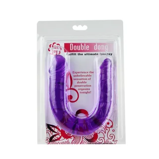 Double Gode en Gelée Flexible Lilas Baile