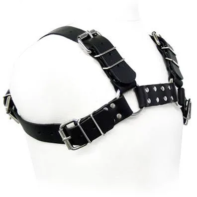 Harnais Bull Dog Noir Leather Body