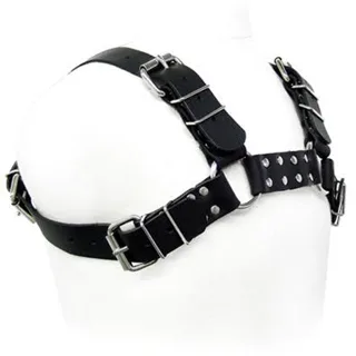 Harnais Bull Dog Noir Leather Body