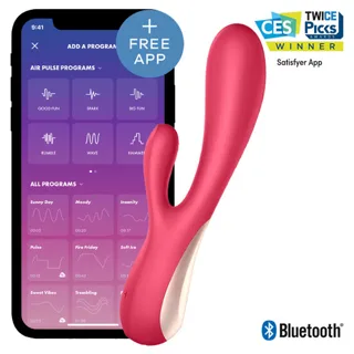 Vibromasseur Mono Flex Rouge avec Application Satisfyer