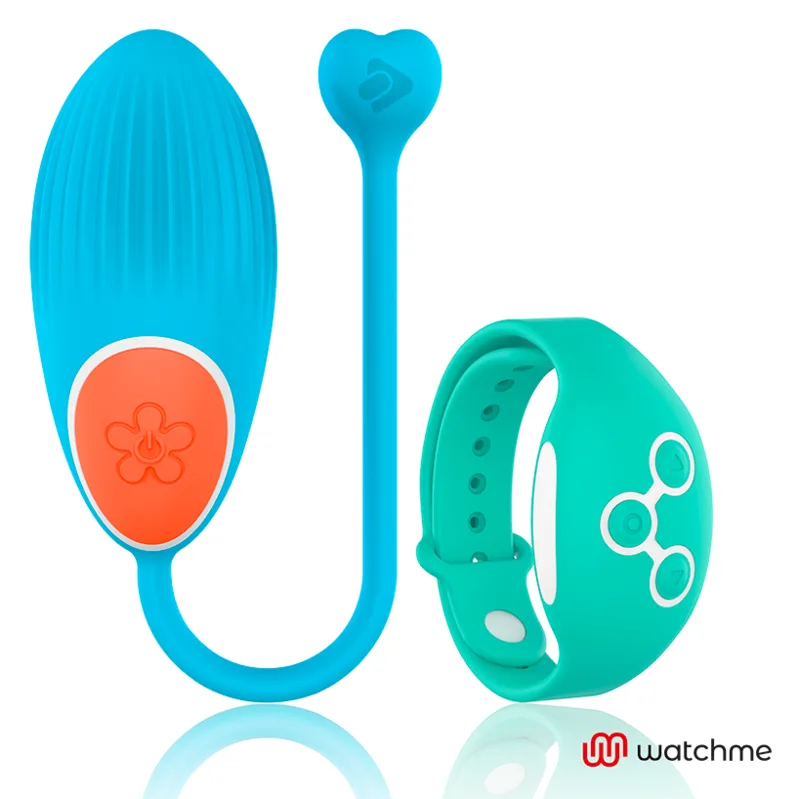 Vibromasseur Télécommande Watchme Technologie Bleu Oeuf / Aigue-marine