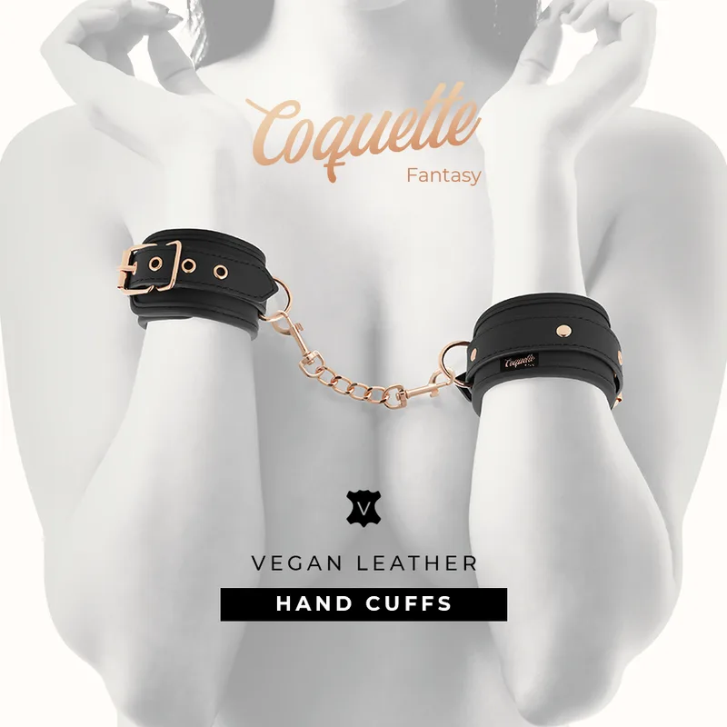 Menottes Fantasy en Cuir Végan avec Doublure en Noprène menottes