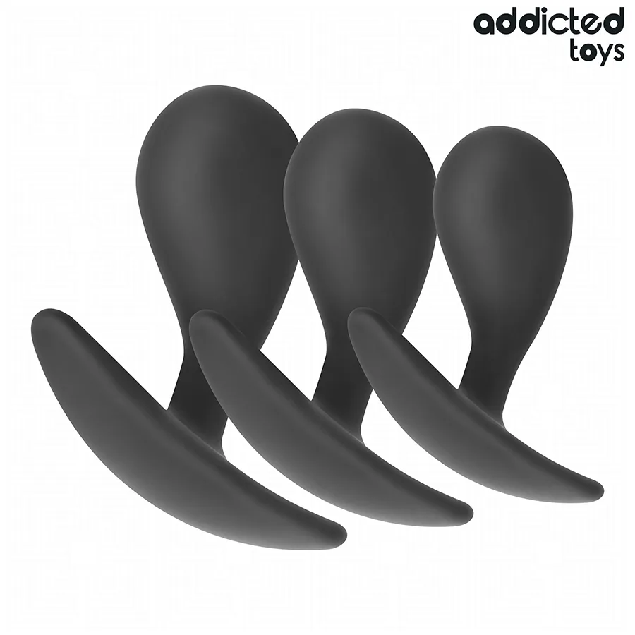 Lot de 3 Plug Anal Modèle 3 Addicted