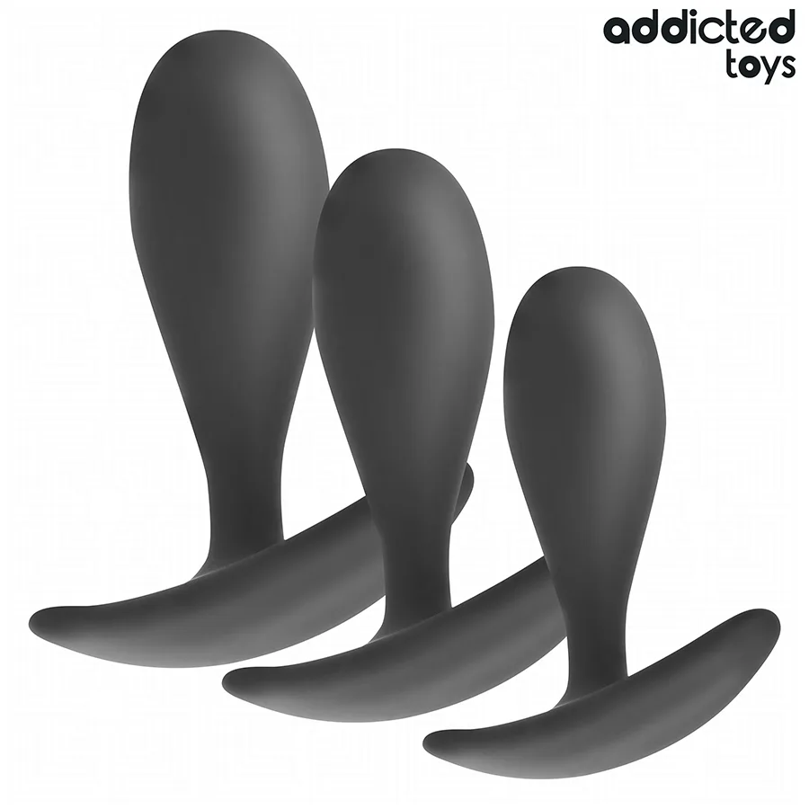 Lot de 3 Plug Anaux Modèle 2 Addicted Toys