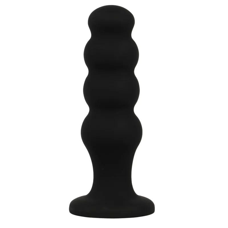 Plug Anal en Silicone Scott Premium Noir Black&Silver