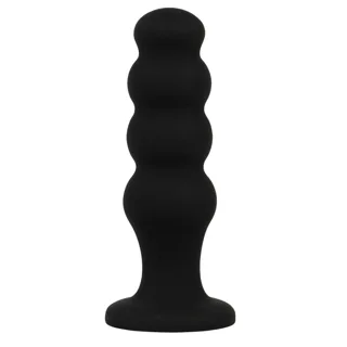 Plug Anal en Silicone Scott Premium Noir Black&Silver