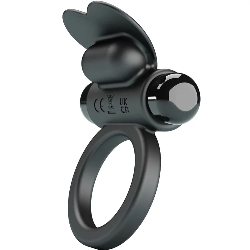 Cockring Vibrant Debonaire Lapin 10 Vibrations Noire Pretty Love