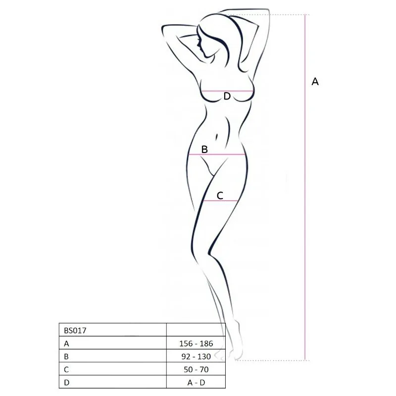Femme BS017 Bodystocking Noir Taille Unique Passion noir body résille