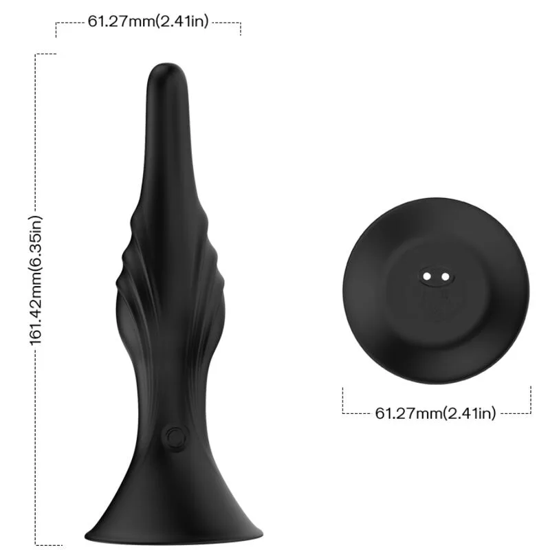 Vibromasseur & Plug Anal Télécommande Noir Armony