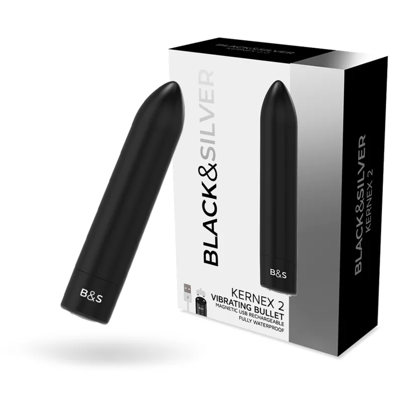 Vibromasseur Balle Magnétique Vibrante Noire Kernex 2 Black&Silver