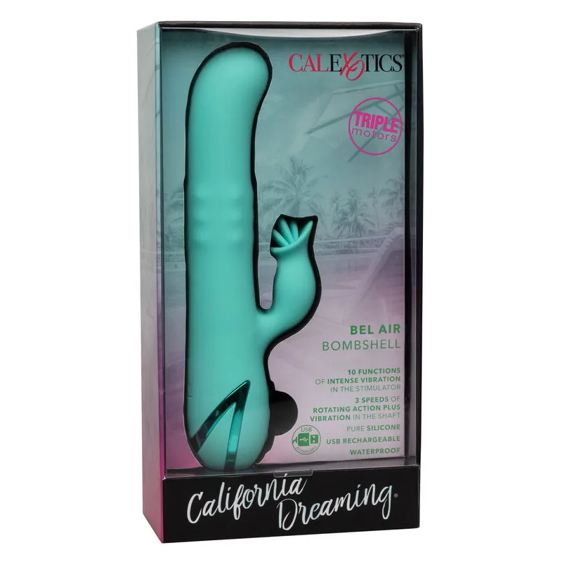 Vibromasseur Bel Air Bombe Vert Clair Calexotics