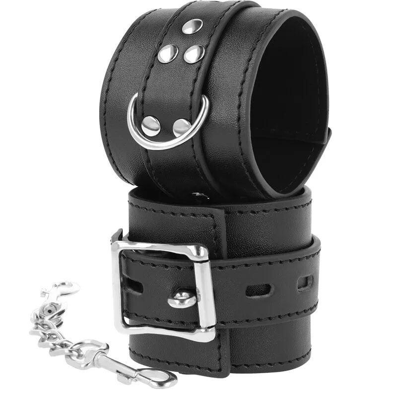 Menottes en Cuir Noir Darkness noir menottes