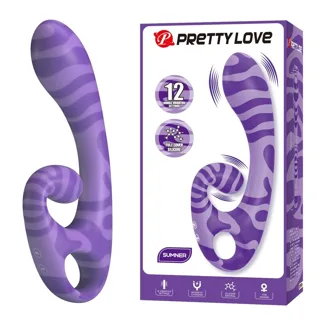 Vibromasseur Double Embout avec Poignée 19 cm Ø 3,5 cm Pretty Love