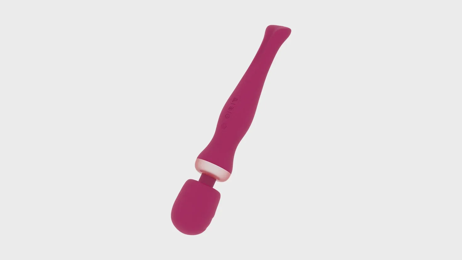 Baguette de massage Akasha de Rithual vue de profil, wand rechargeable submersible à tête très flexible