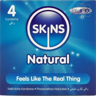 Pack de 4 Préservatifs Naturels Premium Skins