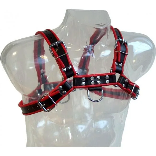 Harnais Chaîne III Noir / Rouge Leather Body