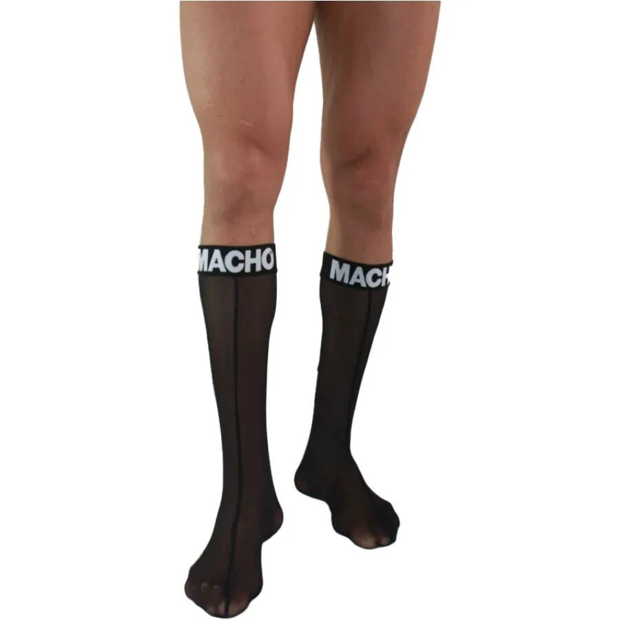 Chaussettes Fines Taille Unique Noires Macho