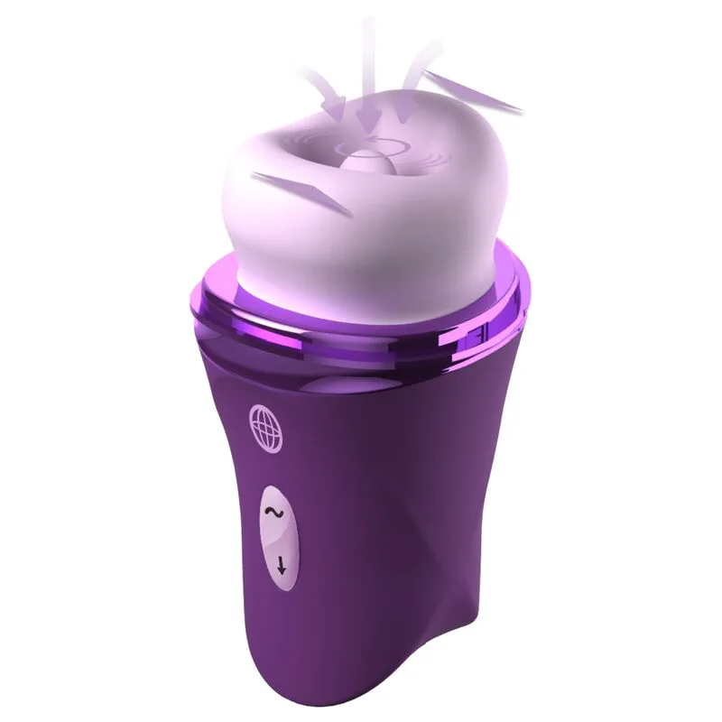 Stimulateur clitoridien Lush Kiss Peluche Violette à Succion et Léchage Clitorial