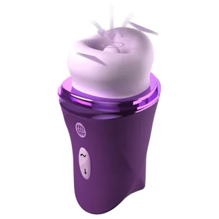 Stimulateur clitoridien Lush Kiss Peluche Violette à Succion et Léchage Clitorial