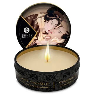Bougie de Massage Mini Caress By Candelight Chocolat 30 ml Shunga