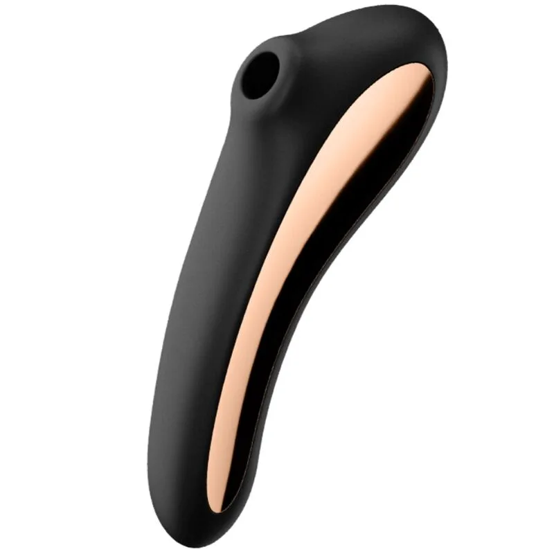 Stimulateur clitoridien Vibromasseur Dual Kiss Air Pulse Noir Satisfyer