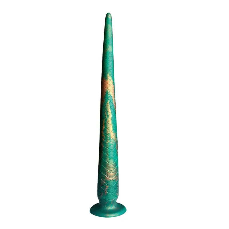 Wildwyrm Tail Bicolor Fantasy Gode en Silicone 47 cm Ø 4