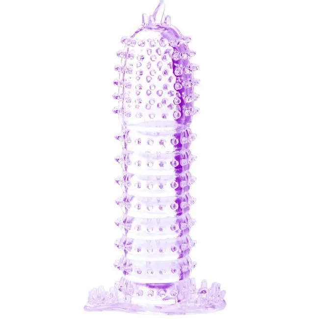 Gaine Pénienne Points Stimulants Violet 14 cm Baile