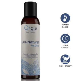 Gel Intime à Base Eau Acqua 100% Naturel 150 ML Orgie lubrifiant base eau