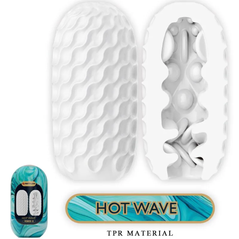 Masturbateur pour Homme en Silicone Hot Wave Blanc Pretty Love