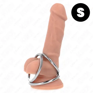 Anneau pénien en Métal Triple Chrome 3,2 cm à 4,5 cm Kink