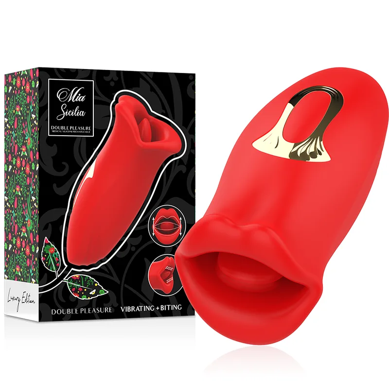Masturbateur Sicilia Double Plaisir Vibrant + Mordant Mia