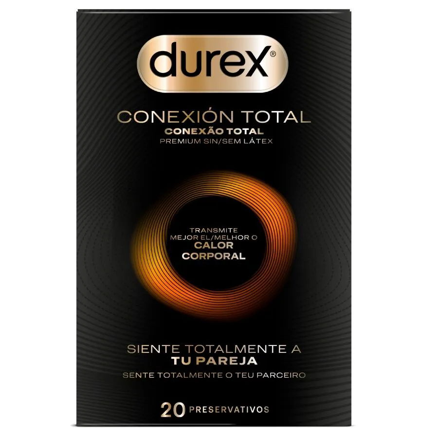 Connexion Totale Ultra Fine Plus sans Latex 20 Unités Durex préservatif