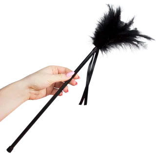 Plumes Noires 40 CM Secretplay lingerie