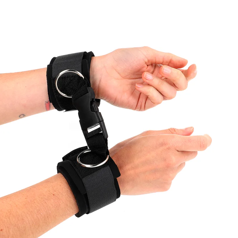Appui-poignet en Néoprène à Attaches et Boucles Noir Kink noir menottes