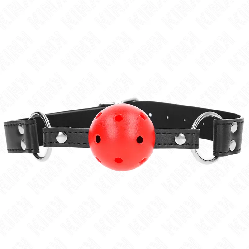 Bâton Respirant 4 CM avec Double Rivet Cuir 62,5 X 2,5 CM Kink bâillon