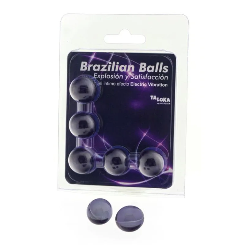 5 Balles Brésiliennes Effet Vibrant Électrique Gel Taloka