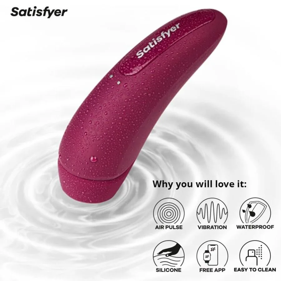 Vibromasseur Curvy 1 Rouge Rose Satisfyer