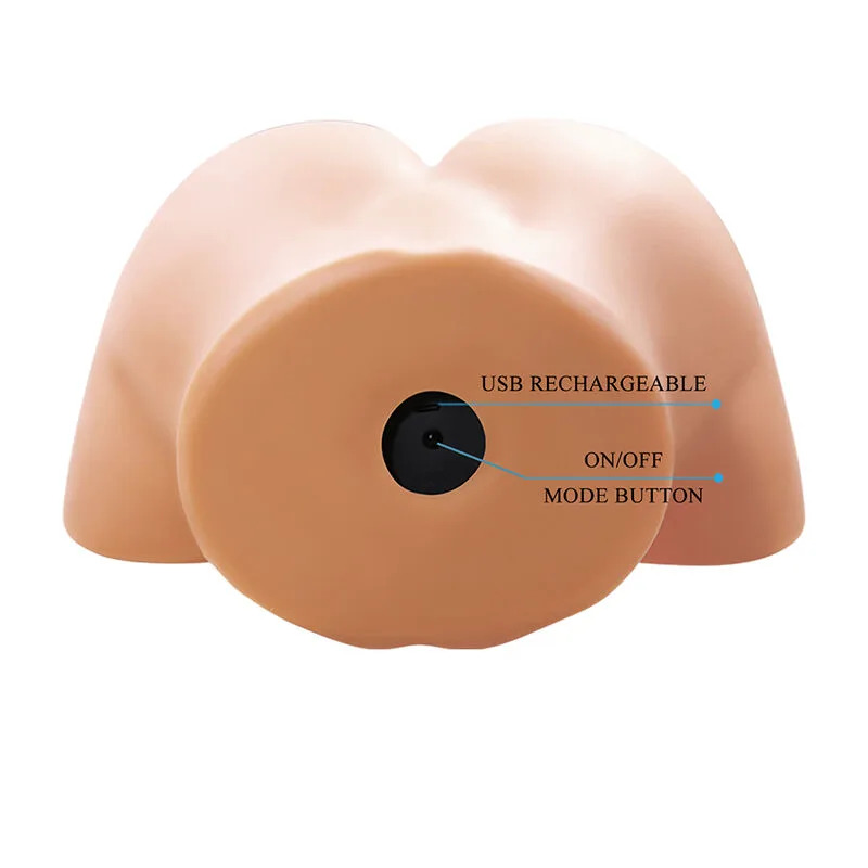 Olivia Double Masturbateur Vibrant Vaginal et Anal Chair