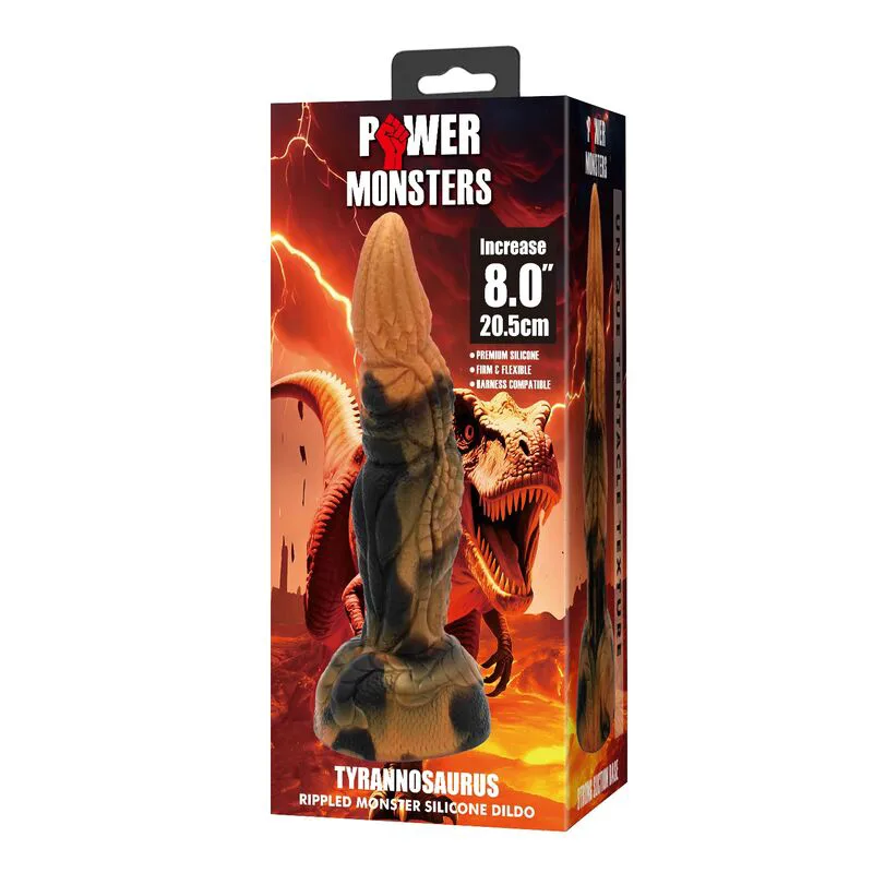 Tyrannosaure Bicolore Fantasy Gode en Silicone 20,5 cm Ø