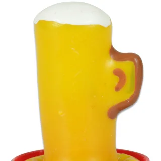 Verre de Bière : préservatif fantaisie peint à la main Condomerie, objet décoratif
