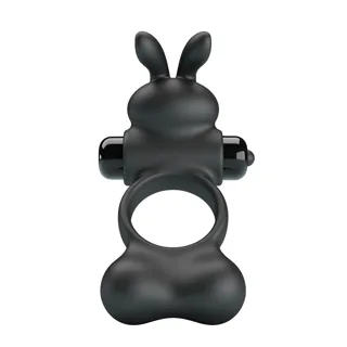 Anneau Vibrant pour Pénis avec Stimulateur Lapin, 10 Pretty Love