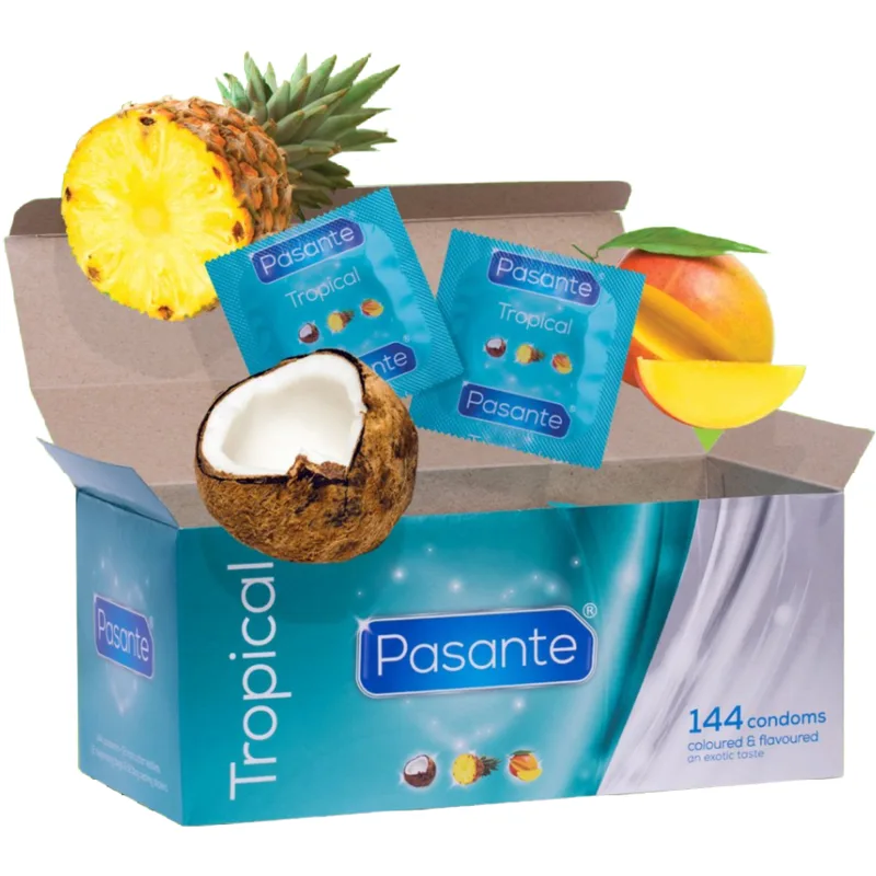 Les Préservatifs Saveurs Tropicales 144 Unités Pasante