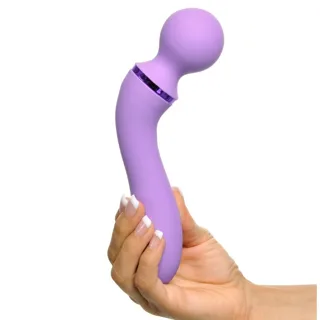 Duo Wand Massage-Her tenu en main, embout point G vers le haut