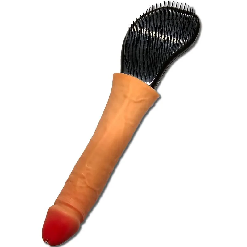 Brosse Cheveux avec Pénis la Pointe Diablo Picante jeu coquin