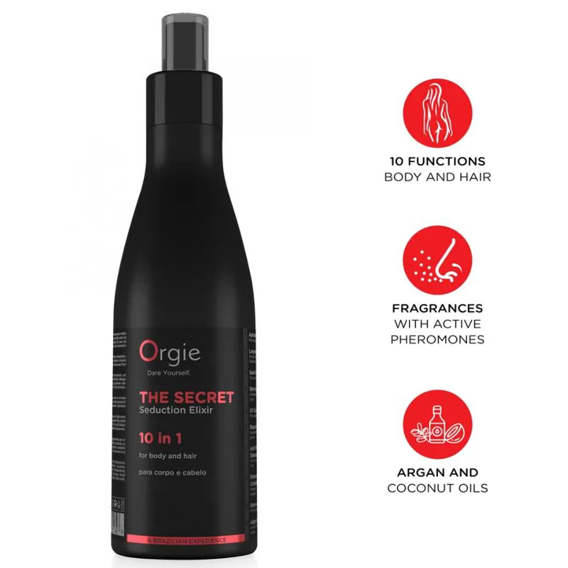 Élixir Secret de Séduction 10 en 1 Lotion Corps et Orgie bien etre