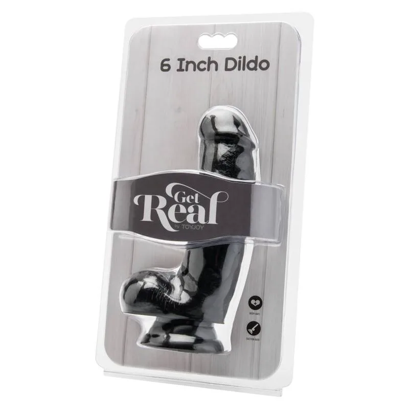 Gode 12 cm avec Boules Noires Get Real