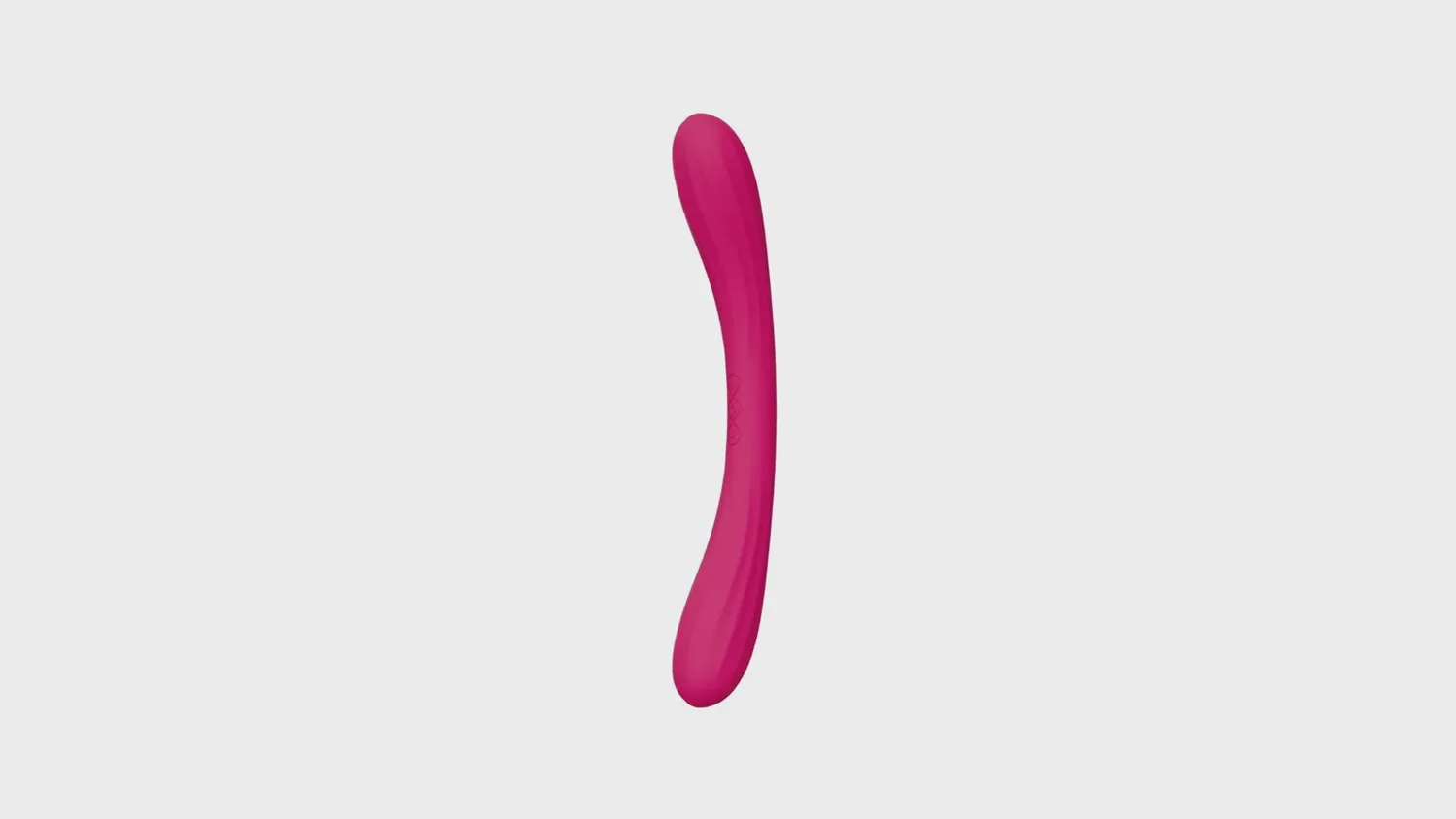 Double gode vibrant LELO Boomerang rose, à deux moteurs, pour varier après la position de l'éléphant