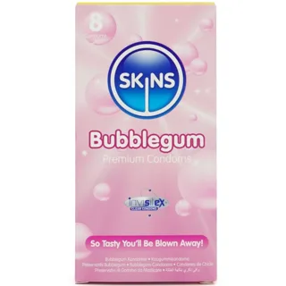 Pack de 8 Préservatifs Premium Bubblegum Skins préservatif