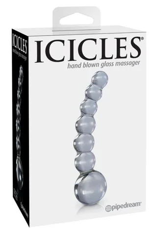 Plug anal N. 66 Masseur Transparent Icicles