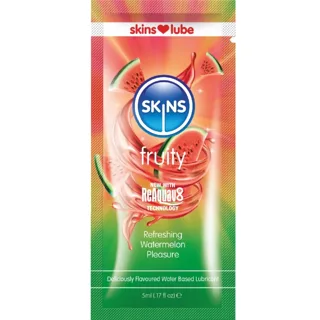 Lubrifiant Fruité à Base d'Eau Parfum Pastèque Dose Skins